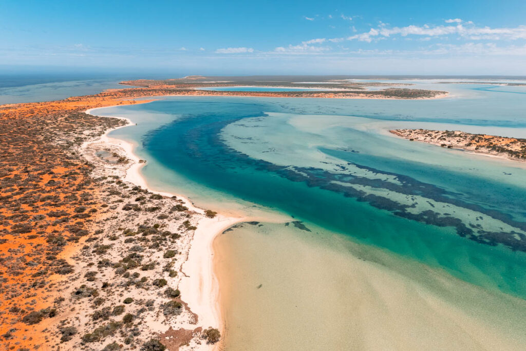 Francois Peron Nationalpark: Big Lagoon aus der Vogelperspektive