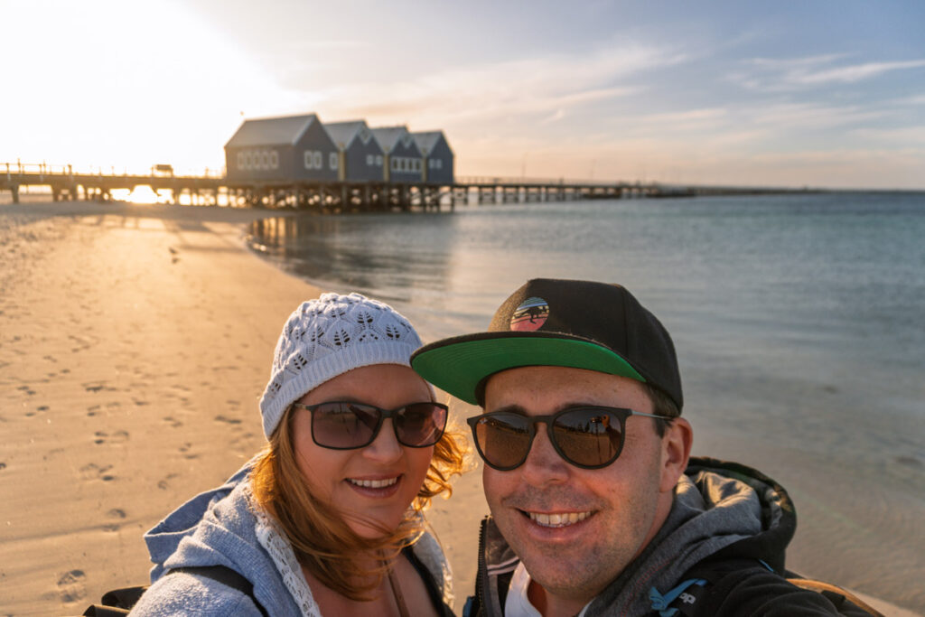 Dani und Mario Reiseblogger Auszeit Abenteuer Australien Strand Busselton Jetty 