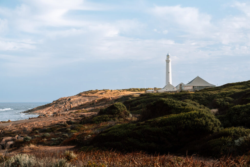 Der historische Cape Leeuwin Lighthouse am südwestlichsten Punkt Australiens